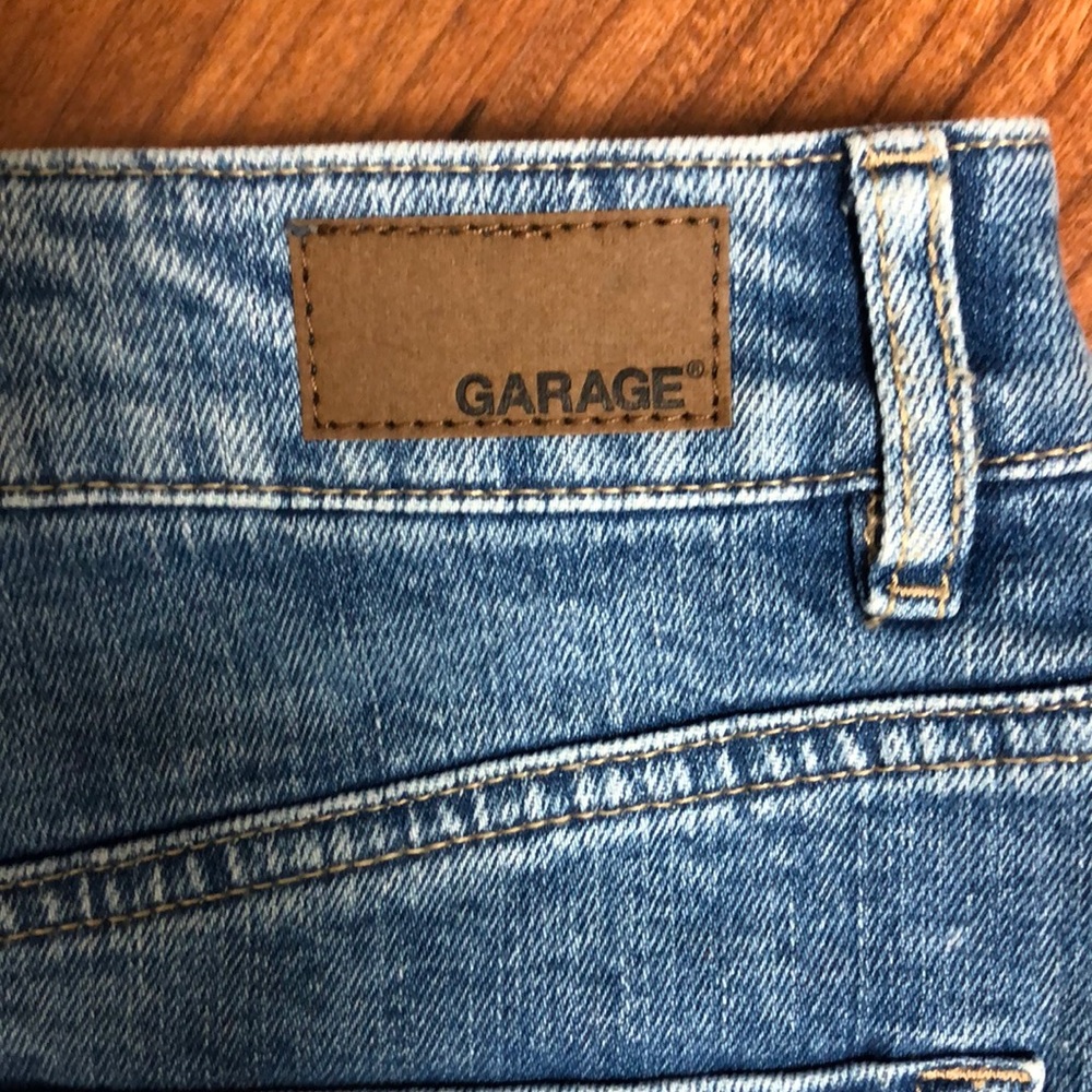 GARAGE Denim Zip Front Mini Skirt S NWT - Picture 4 of 8